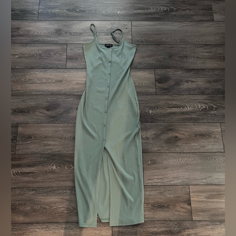 Streetwear Society Ribbed Knit Maxi Dress